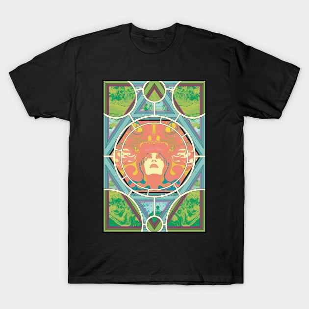 Psychedelia Dreamin' T-Shirt by HenryBennettArt